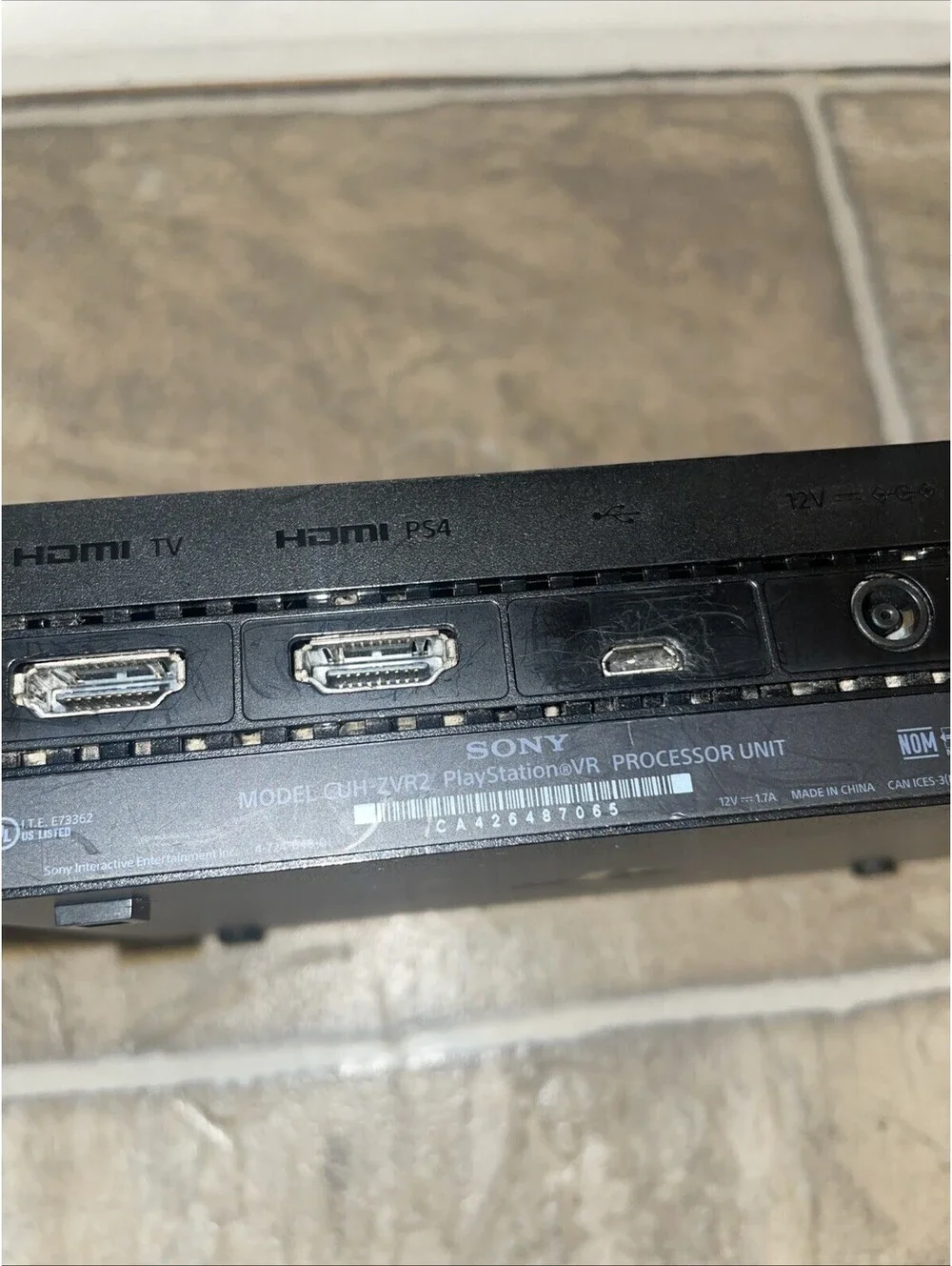 Sony PS4 Playstation CUHZVR2 VR Virtual Reality Processor Unit Untested